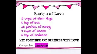 Recipe of Love by Jashrah 