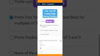 The Joy Of Computing Using Python Week 3 Assignment Answers 