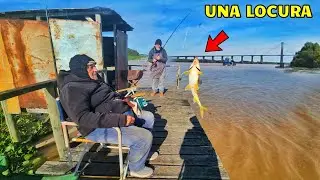 MIRA LO QUE PESCAMOS EN EL RIO PARANA GUAZU, CERCA DEL PUENTE, SALIÓ DE TODO 2024
