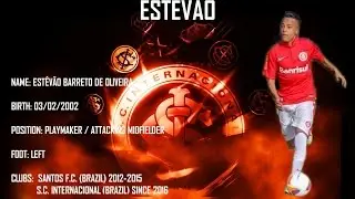 ESTÊVÃO - MELHORES MOMENTOS 2016 - MEIA ARMADOR / MEIA ATACANTE - 2002