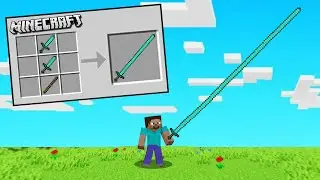 How To Make LONGEST SWORD in MINECRAFT !!