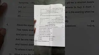 KVS Class 9 PT 1 english question paper