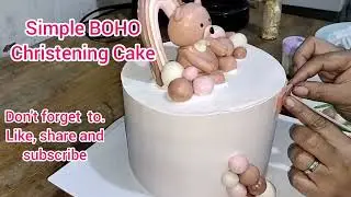 BOHO Christening Cake  #customizedcake #kuzenangilongga
