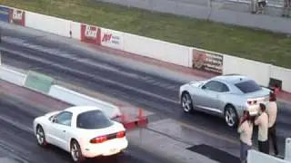 2010 Camaro SS vs. 1997 Firebird Drag Strip