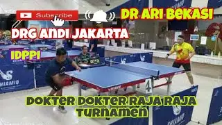 Dokter dokter raja turnamen tenis meja IDPPI Doc Andi Jakarta vs Doc Ari Bekasi di RSAB HARKIT Jkt