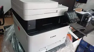 Canon i-sensys MF645cx unboxing setup