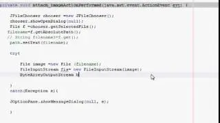 Java prog#60 How insert image into mysql SqLite database and retrieve PART 4