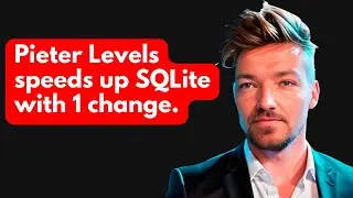 The change Pieter Levels did to speed up  SQLite
