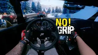 Corvette C6 FIGHTS for Grip on Icy Touge! | Assetto Corsa