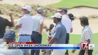 Tiger Woods, other golfers start practice for U.S. Open at Pinehurst