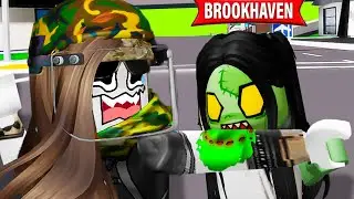 ZOMBIE MORDE E LA TRASFORMA SU BROOKHAVEN ROBLOX!