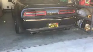 2015 challenger srt mid muffler delete stock exhaust cold start
