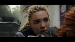 Сцена погони на мотоциклах - Черная вдова (2021)