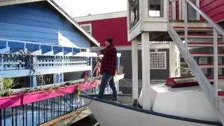 Floathome slip swap at Fisherman's Wharf