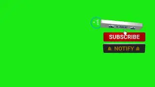 Green Screen Subscribe Button Animated