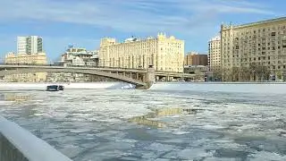 Зимняя навигация, "Метромост", первый регулярный речной маршрут в Москве, электросудно "Битца", 2024