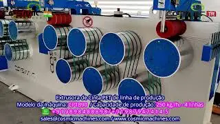 Extrusora de Cinta PET de linha de produção