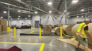 Single point roll storage entry.  NO clamps around operators