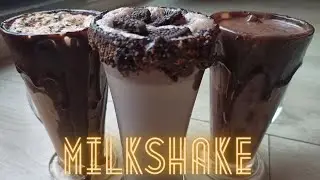Millkshake recipe's3types of chocolatemilkshakemilkshake recipeOreomilkshakecold coffee#summerdrink