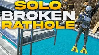 SOLO Claiming And Building My Broken Underwater Rathole - Ark