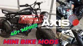 Axis Off Road/Coleman CT200 Mini Bike MODS AND UPGRADES!!!
