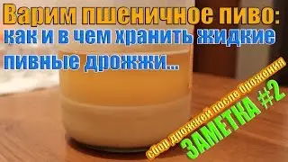 пивные дрожжи: как и в чем хранить жидкие пивные дрожжи