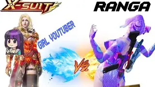 girl youtuber vs me #same lobby no haters both are support ❤️