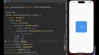 Container & Center in Flutter