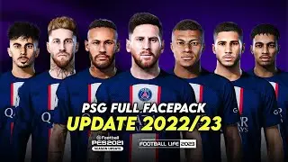 PES 2021 FULL FACEPACK 2022/23 PARIS SAINT-GERMAIN | EFOOTBALL PES 2021 & SP FOOTBALL LIFE 2023