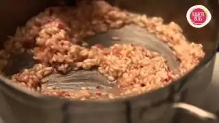 youchef.tv - Risotto with Cacio cheese and Pepper with Blueberry and Raspberry sauce