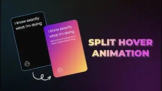 CSS Split Text Hover Animation 