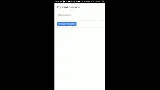 Native geocoder plugin in ionic capacitor app for forward geocoding