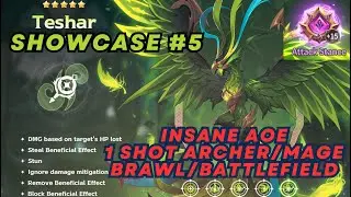 Teshar INSANE AOE DMG!! Summoners War Chronicles