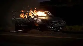 Unreal Engine 5 Car on Fire Shot (1st version)