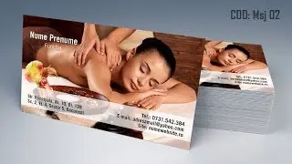 Carti de vizita Salon Masaj, Maseuza, Maseur by CDVi
