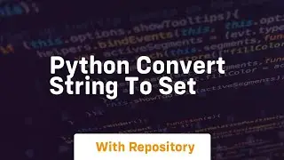 python convert string to set
