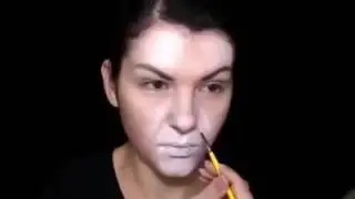 Woman change to lion