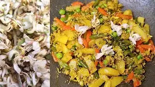 সজনে ফুল ভাজা | Moringa Flower Stir Fry | Moringa Flower Recipe | Drumstick Flower Recipe | Suzzlers