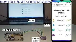 How to Make IOT Based Weather Station Using BME280 Sensor and NodeMCU ESP8266 WiFi Module