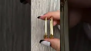 Роскошные золотые серьги