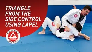 Triangle choke from side control using the lapel | BJJ Techniques | Gracie Barra Carlton