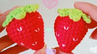🍓FRESAS a CROCHET | GANCHILLO | PASO A PASO SUPER FACIL | FRESAS para Llaveros |Accesorios 🍓