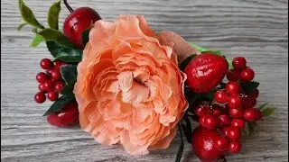 Обруч с ягодами и цветами за 20 минут!
