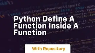 python define a function inside a function