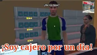 !SOY CAJERO POR UN DIA! Momentos divertidos  (Supermarket simulator) |TutoGDCraft