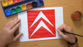 How to draw an old CITROËN logo - CITROËN 1985-2009