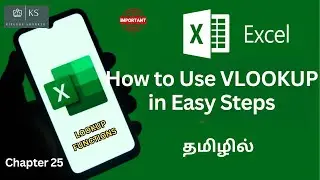 How to Use VLOOKUP Formula in Easy ways - #exceltips #excelformula #exceltricks @Kirubhashanker