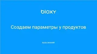 Bloxy.ru – Создаем параметры у продуктов