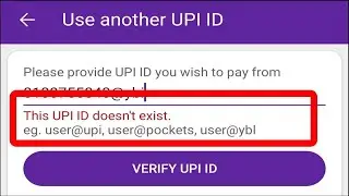 How To Fix PhonePe This UPI ID doesn't Exist Problem Solved in PhonePe App