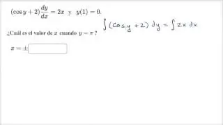 Ejemplo: una ecuación diferencial separable con una solución implícita | Khan Academy en Español